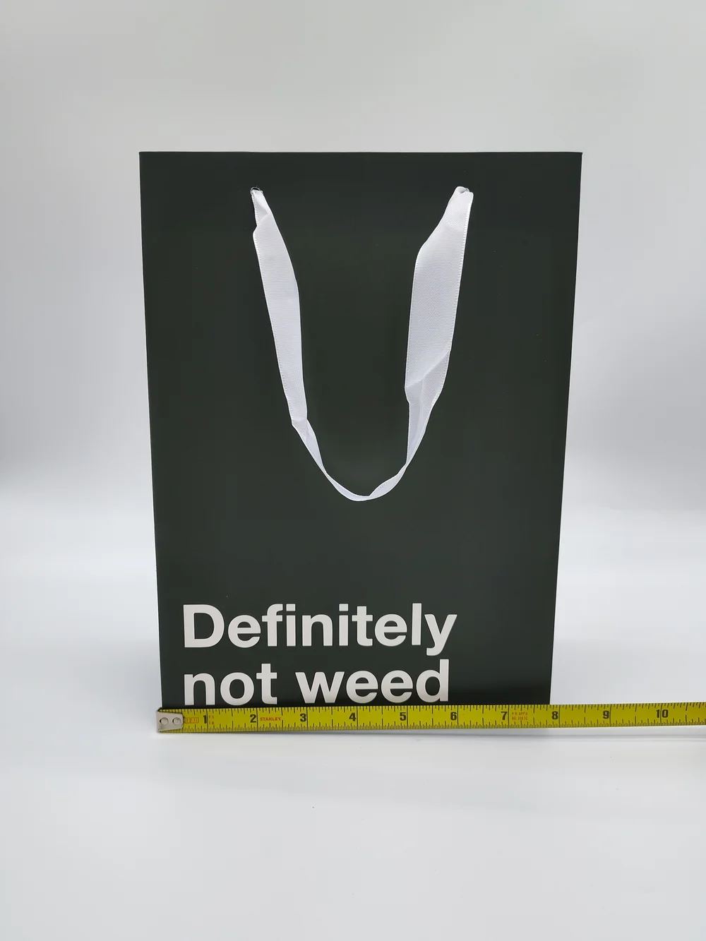 Funny Gift Bag Definitely Not Weed Novelty Party Humor Large Gag Gift